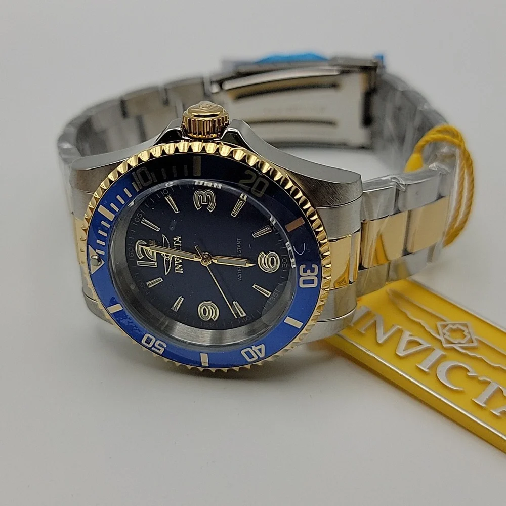 NEW 69476 Invicta Specialty Rowan Men's Watch - 40mm, Gold Steel 3 Link Bracelet